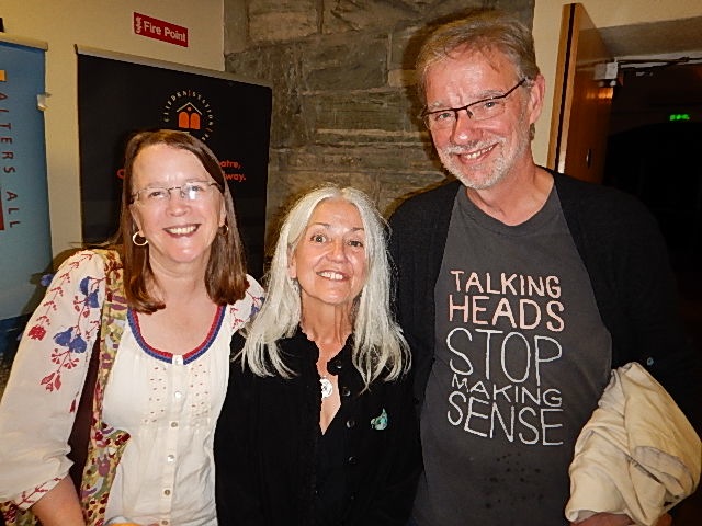 Annie and Ted Deppe with Paula Meehan at center. 
